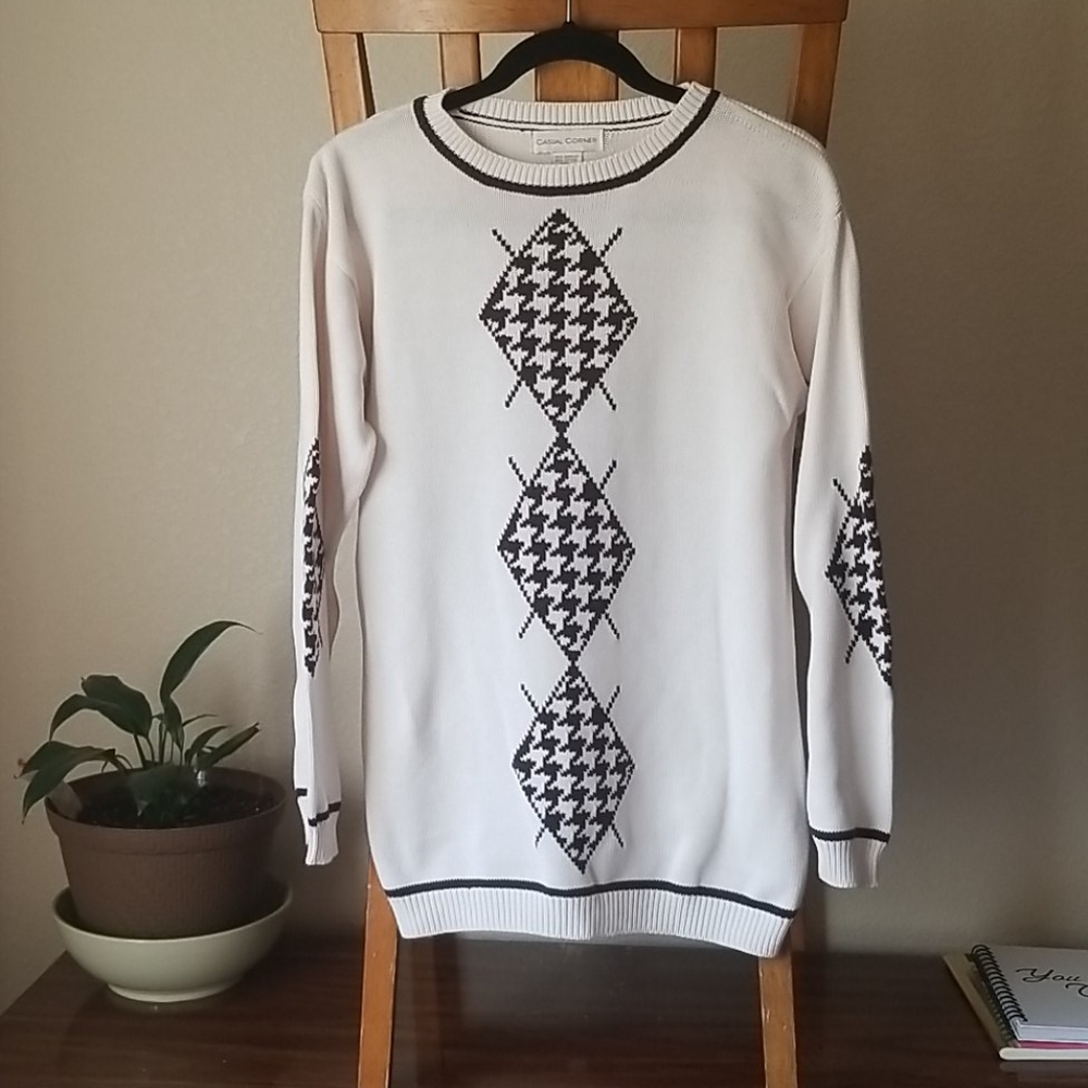 Casual corner long tight knit sweater